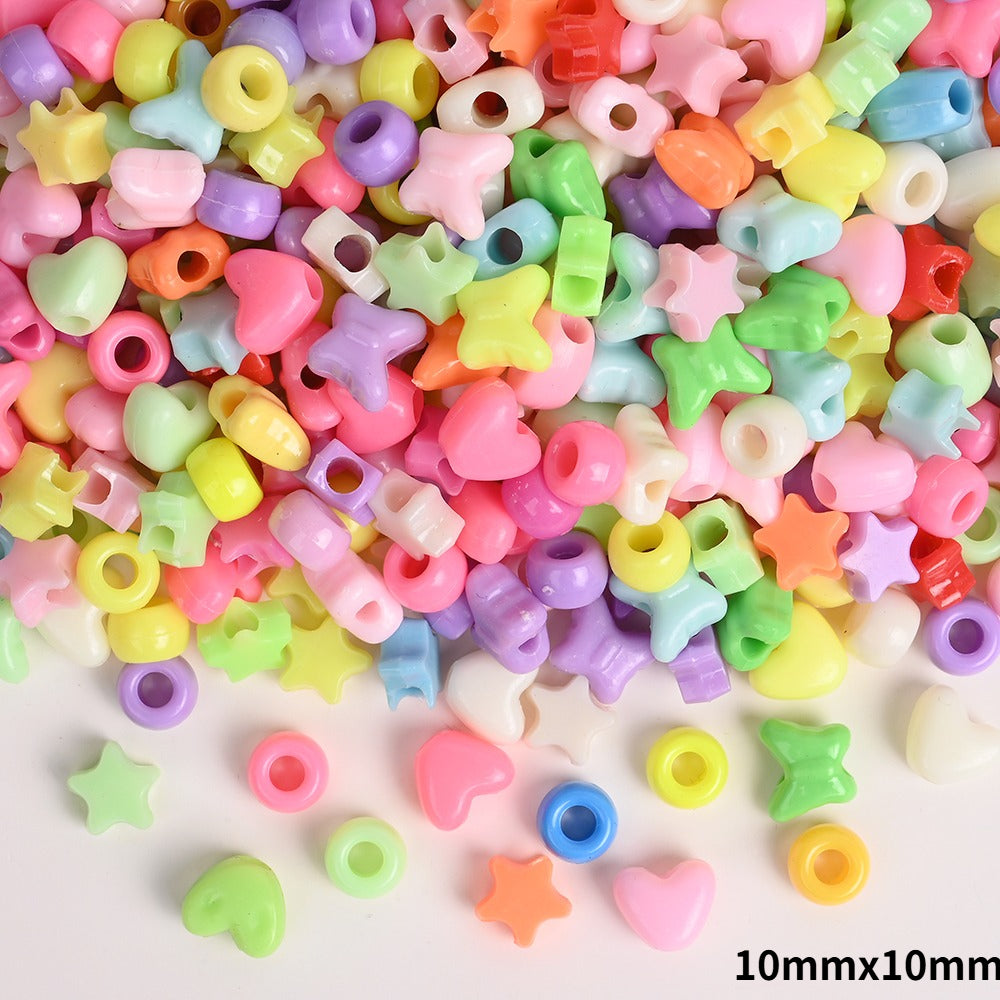 Mixed Heart Butterfly Acrylic Beads
