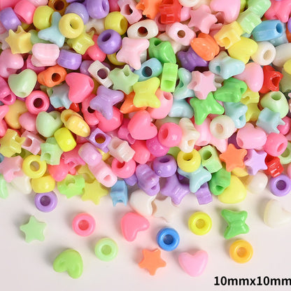 Mixed Heart Butterfly Acrylic Beads