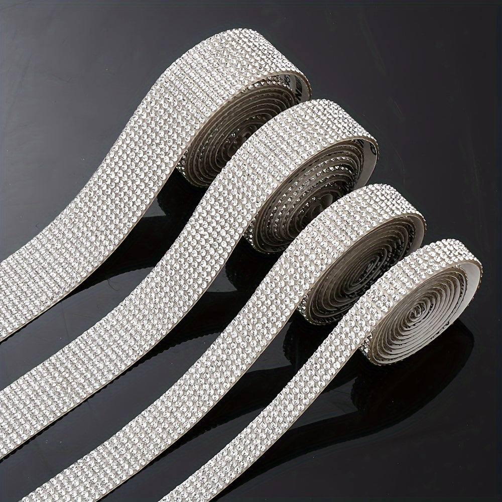 Self-Adhesive Rhinestone Trim Ribbon Set