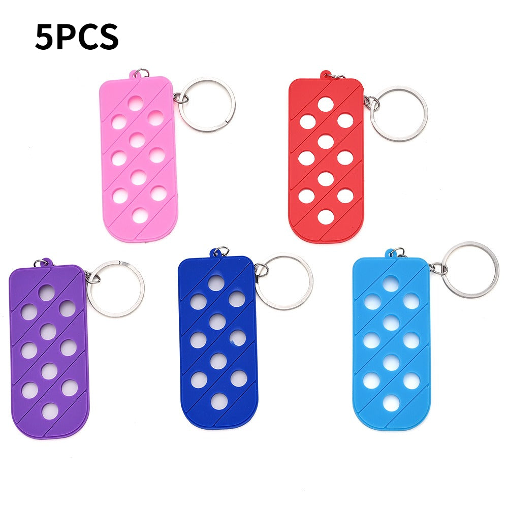 Soft Rubber Hole Keychain Charms