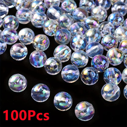 Clear Acrylic Round Beads