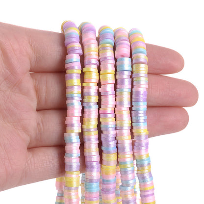 Flat Round Polymer Clay Beads