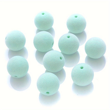 Flocking Pompom Acrylic Beads
