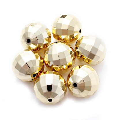 Earth Round Acrylic Beads