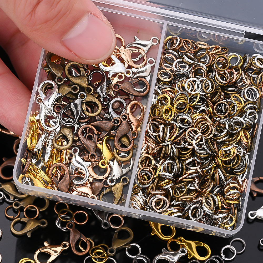 Lobster Clasp & Open Ring Jewelry Findings Kit