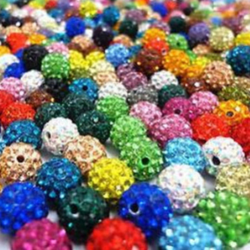 Rhinestone Spacer Beads Set