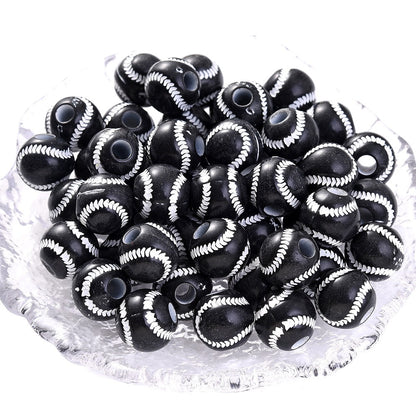 50pcs 39 Styles Mixed Sports Ball Beads