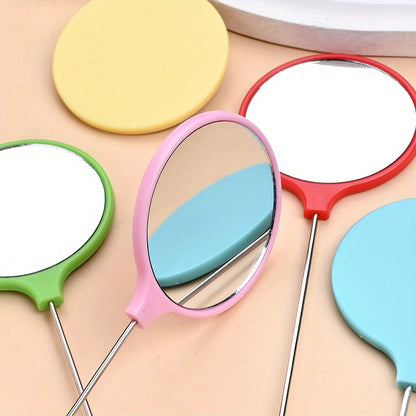 Beaded Handheld Makeup Mirror