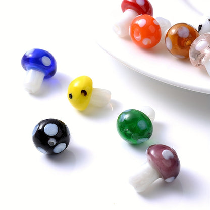 Mushroom Glass Beads