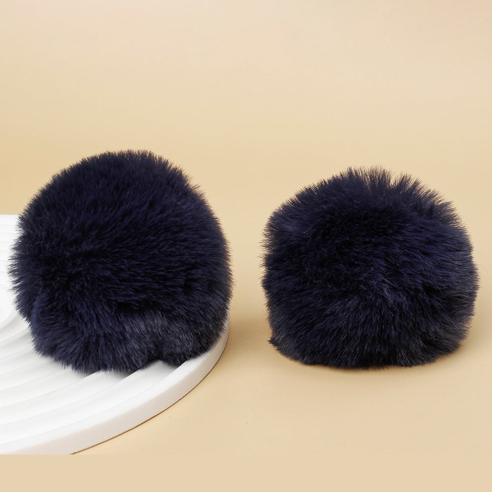 Fashion Multicolored Faux Rabbit Fur Plush Balls