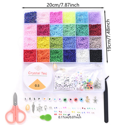 16,800 pcs 2 mm Seed Beads DIY Jewelry Making Kit