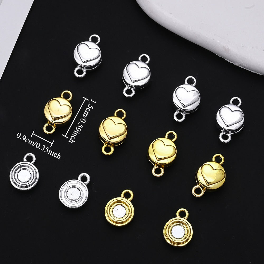 Heart Magnetic Clasp Connectors
