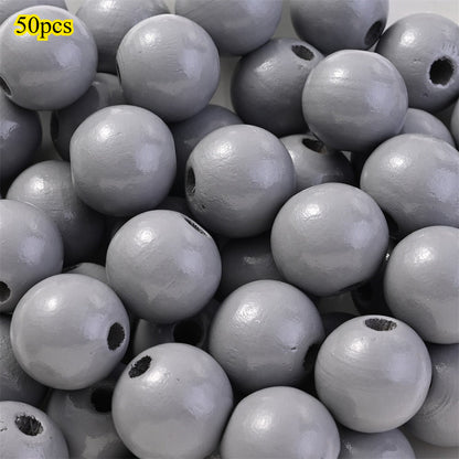 Marine-Themed Wooden Beads