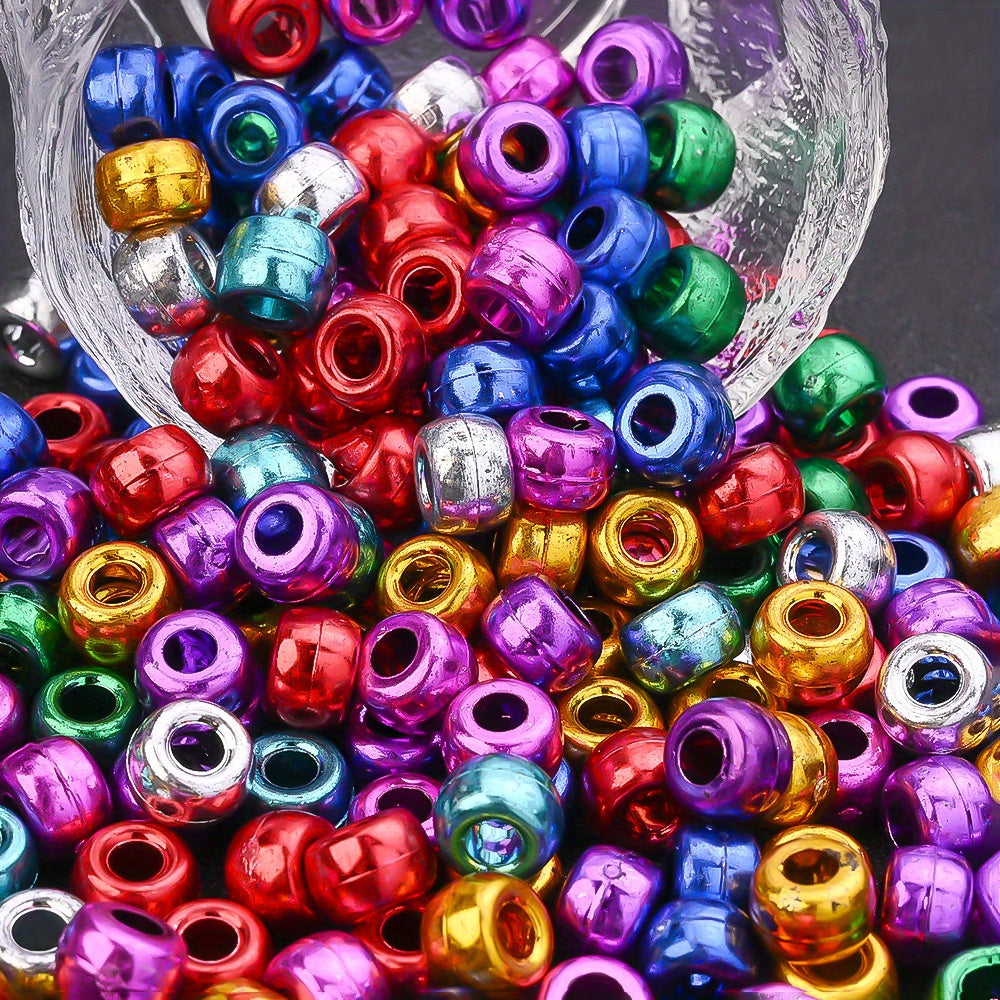 Multicolor Resin Large Hole Beads