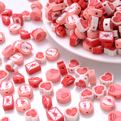 Love Envelope Polymer Clay Beads