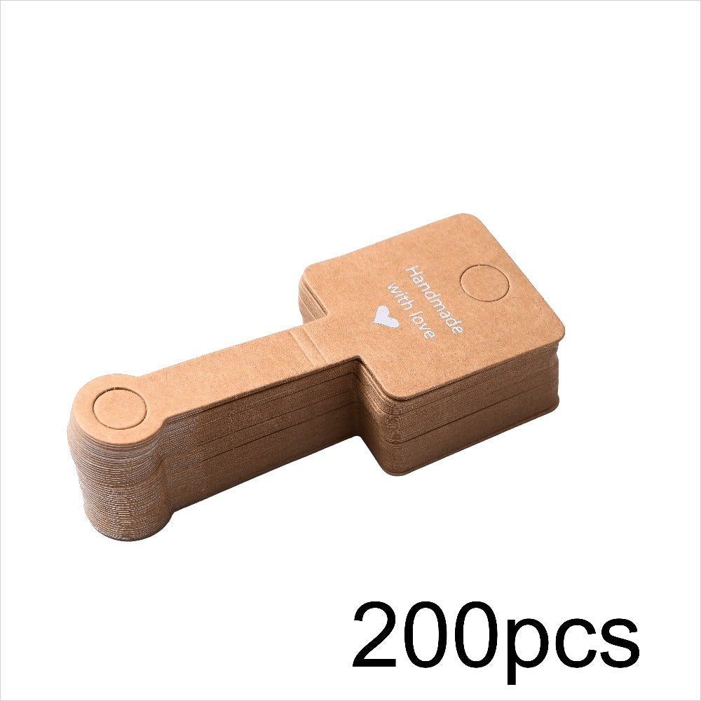 Kraft Paper Jewelry Display Cards