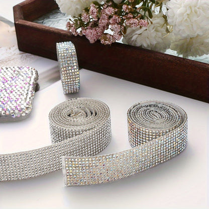 Self-Adhesive Rhinestone Trim Ribbon Set