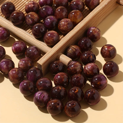 Starry Sky Round Resin Beads