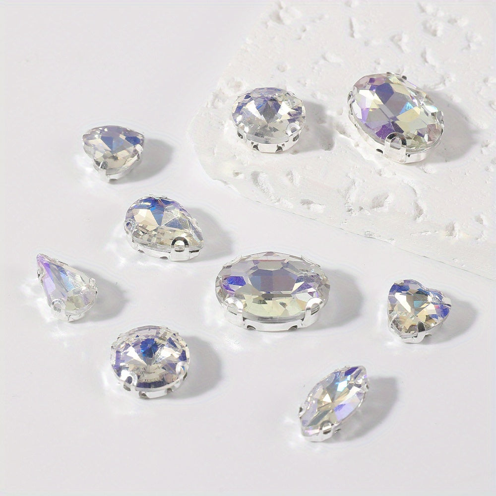 Glass Claw Rhinestones Patches