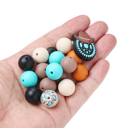 Denim Series Silicone Beads