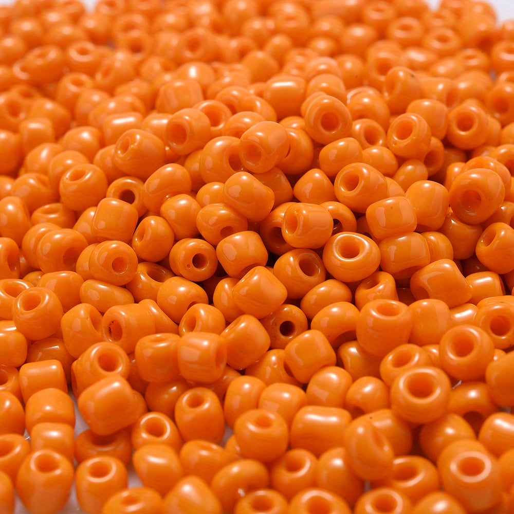 Red & Orange Czech Glass Seed Beads