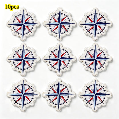 Marine-Themed Wooden Beads