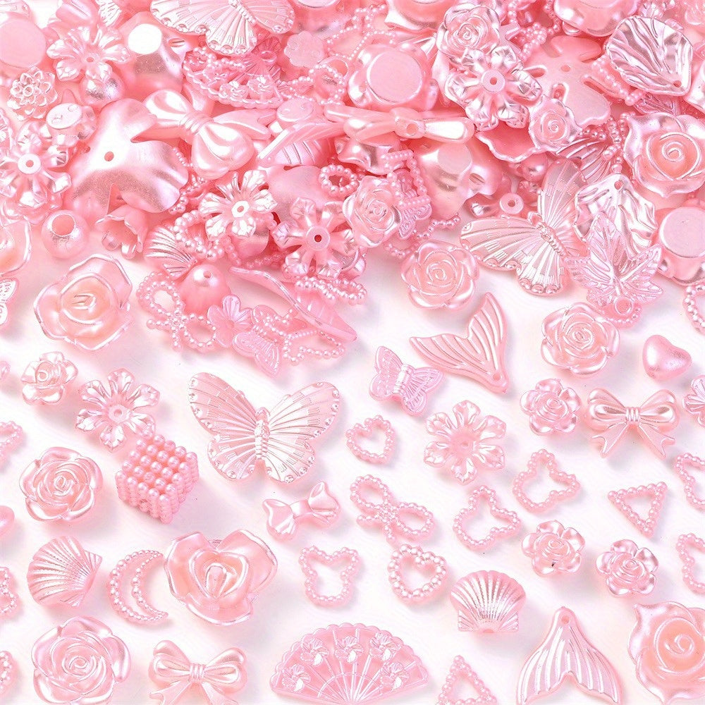 8-40 mm Acrylic Butterfly, Flower, Moon & Star Bead Assortment