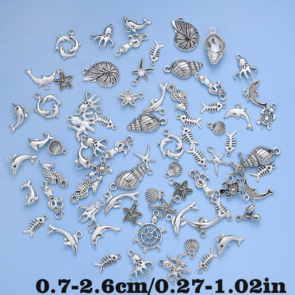 Marine Animal Metal Pendant Charms