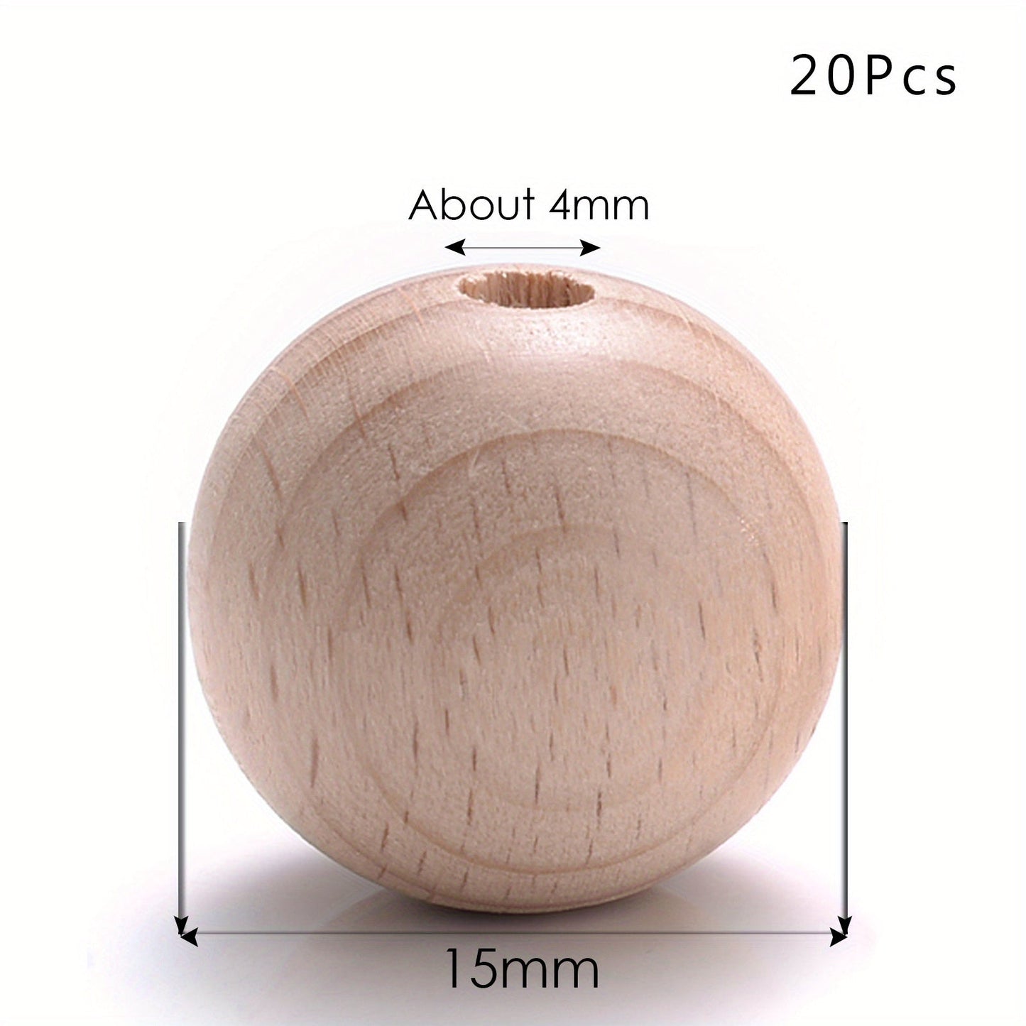 Round Wooden Beads