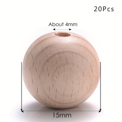 Round Wooden Beads