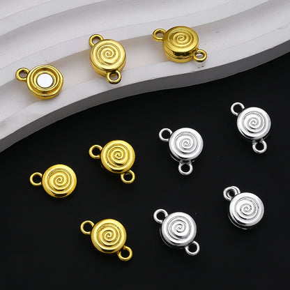 Golden and White Candy-Shaped Magnetic Jewelry Clasps