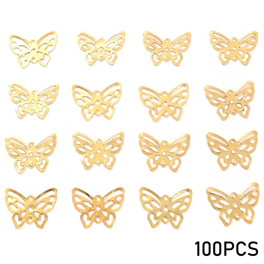 50/100PCS 16×21mm Iron Butterfly Jewelry Findings