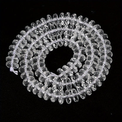 Transparent Abacus Crystal Beads