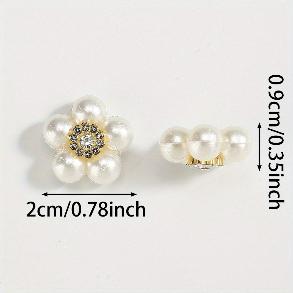20 mm Five-Petal Flower Acrylic Patches