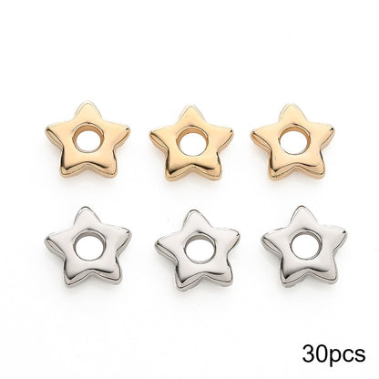 Star Heart CCB Beads