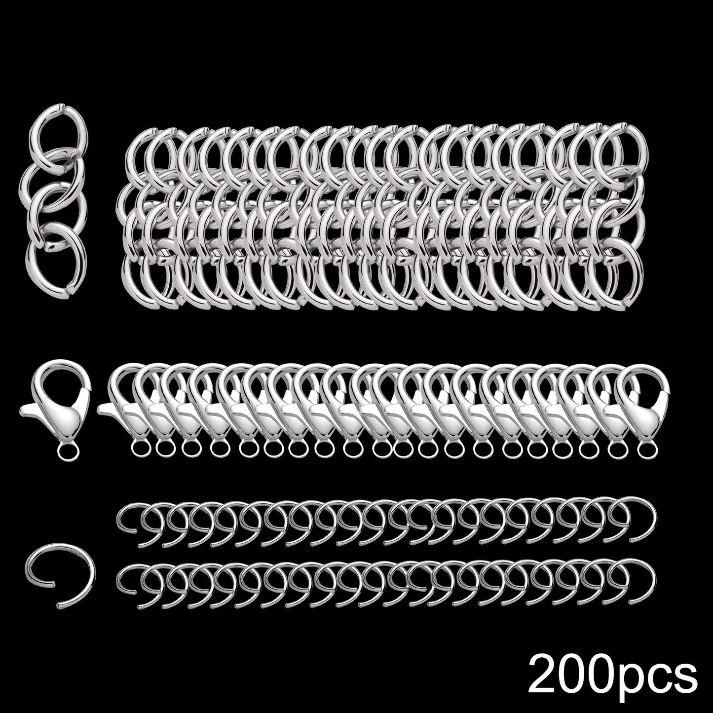 Gold and Silver Jewelry Findings Set