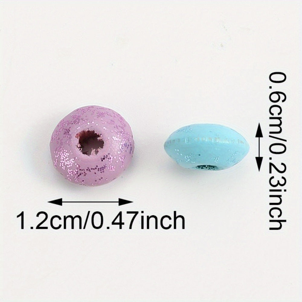Sequined Abacus Wooden Beads