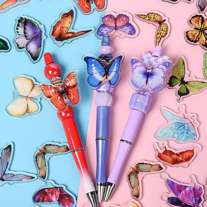 Colorful Butterfly Acrylic Flatback Embellishments
