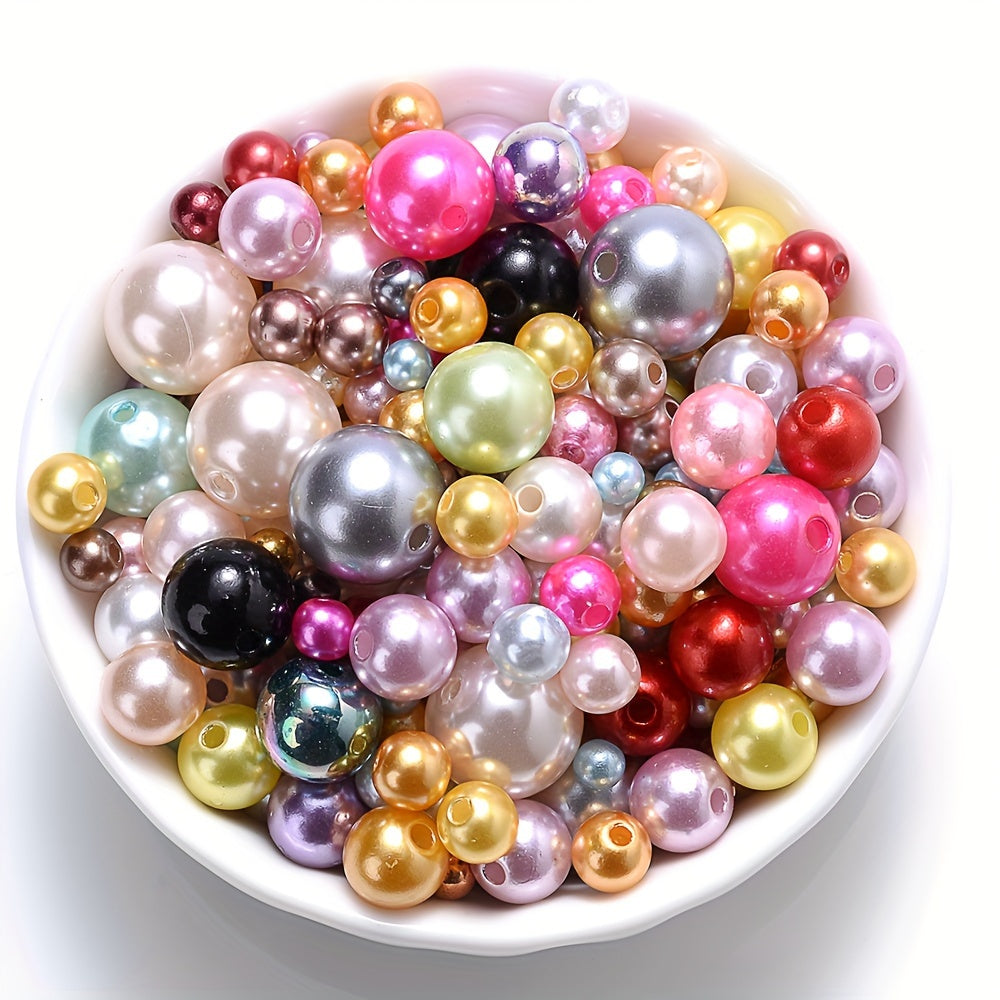 Multicolor ABS Round Beads