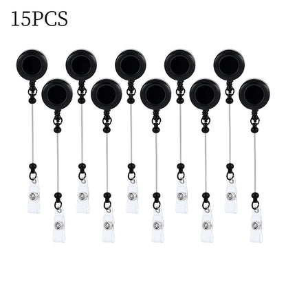 Beadable Retractable Badge Reel Clips