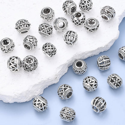 Vintage Hollow Heart Flower Beads
