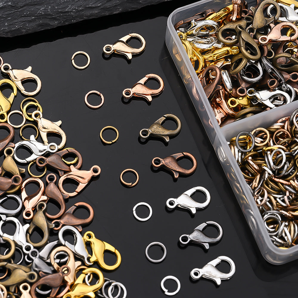 Lobster Clasp & Open Ring Jewelry Findings Kit