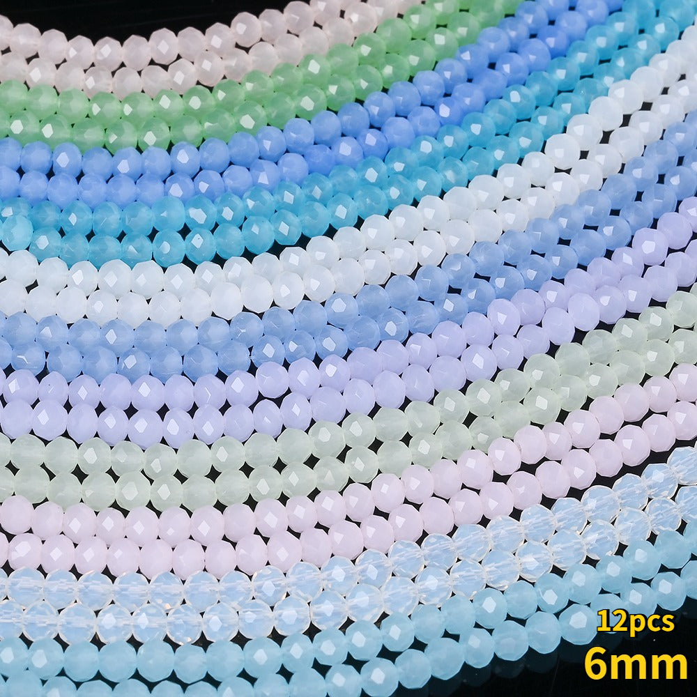 Mixed Size Glass Flat Beads