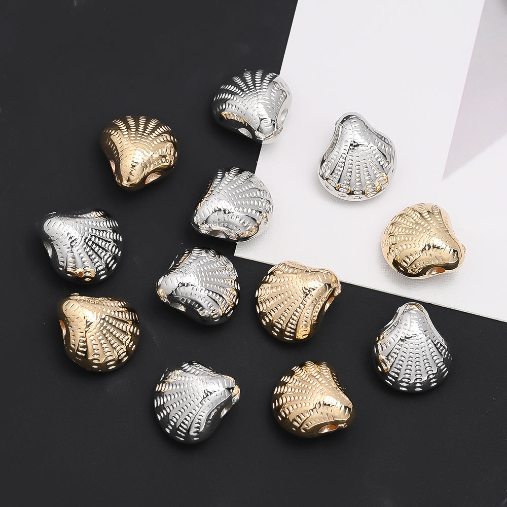 30pcs/set 11x12mm CCB Plastic Shell Beads