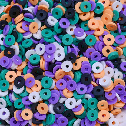 Halloween Pottery Spacer Beads
