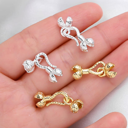 Gold Brass Fish Hook Clasps