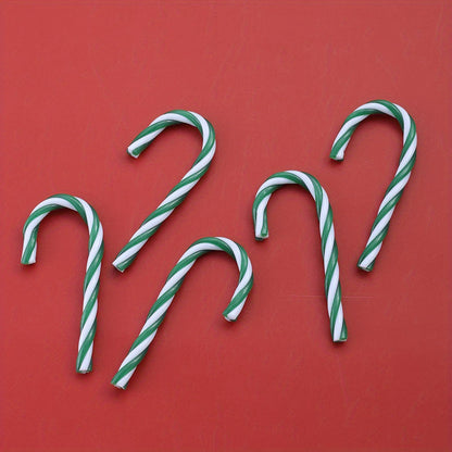 10PCS Christmas Acrylic Candy Cane Hanging Ornament Set