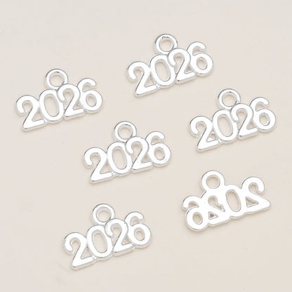 Vintage Number Letter Metal Charms