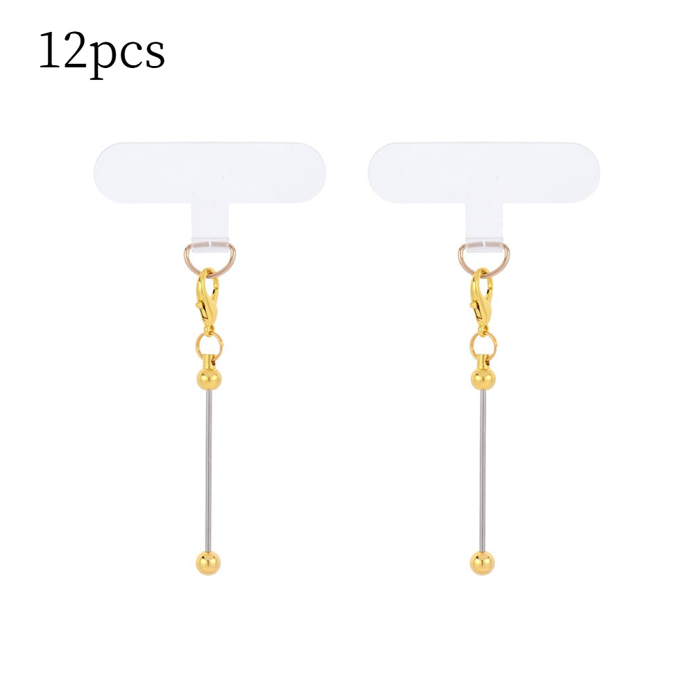 Golden & Silvery Blank Phone Chain Set