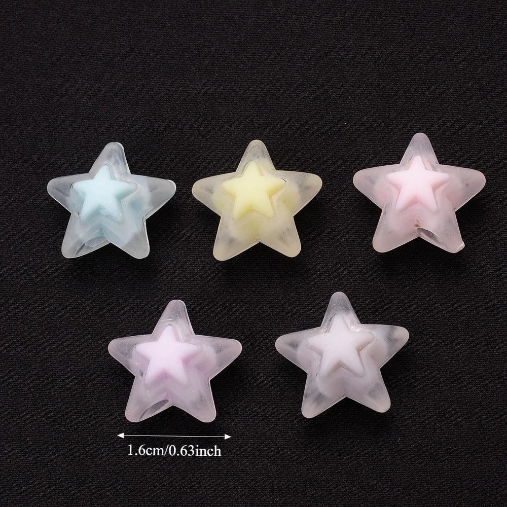 16 mm Acrylic Star Beads